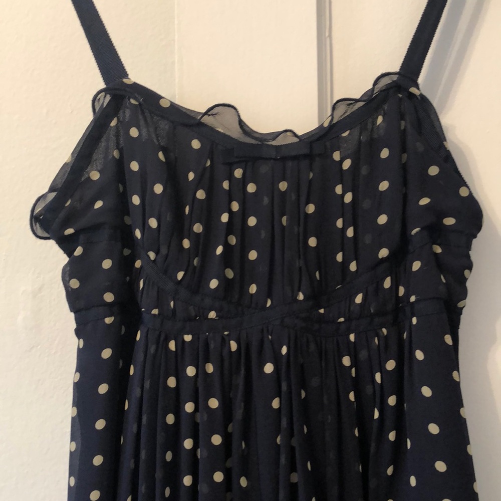 100% silk polka dot dress